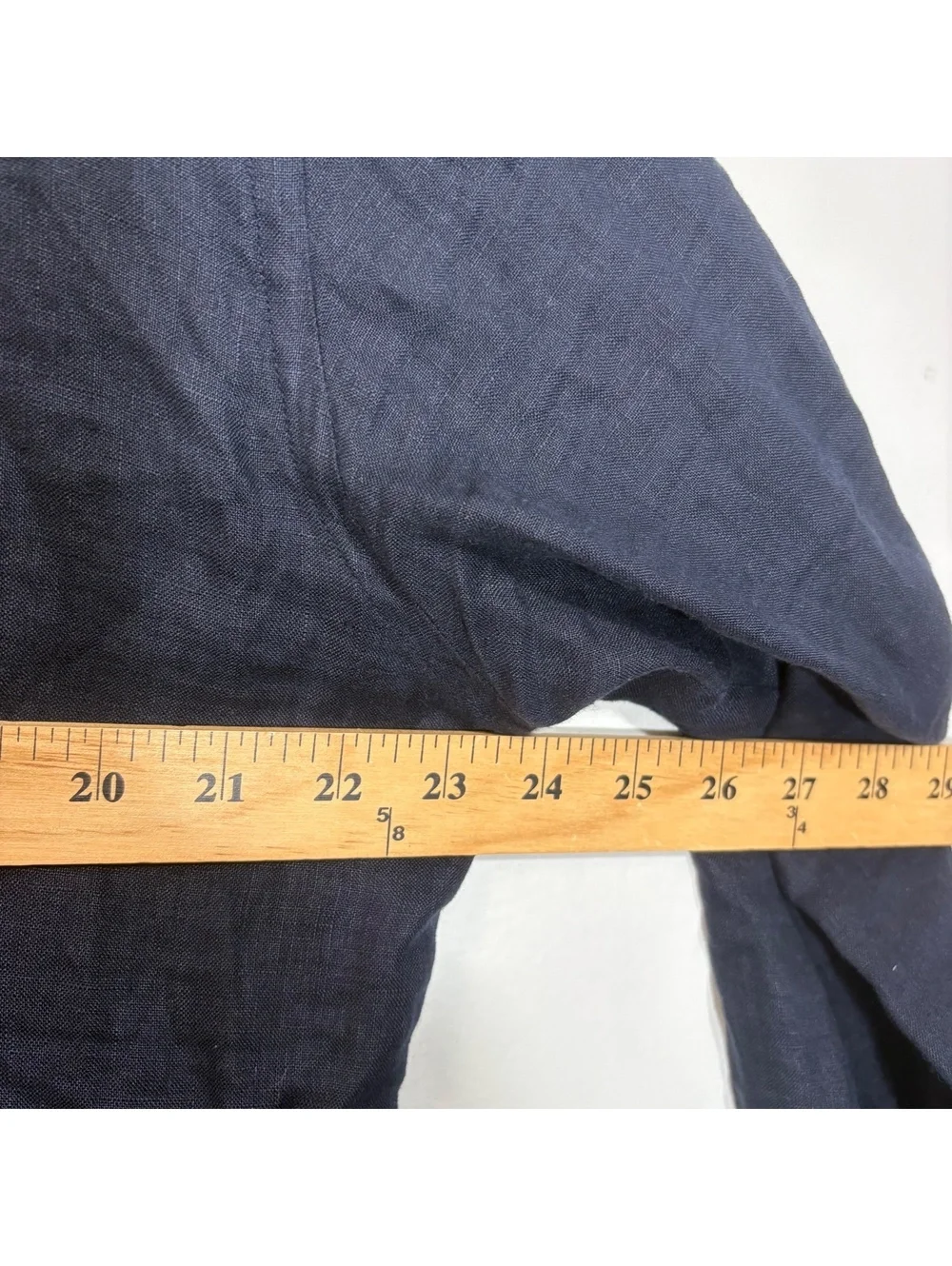 Zara Man Demin Couture Black 100% Linen Hooded Henley Long Sleeve Size Large 42